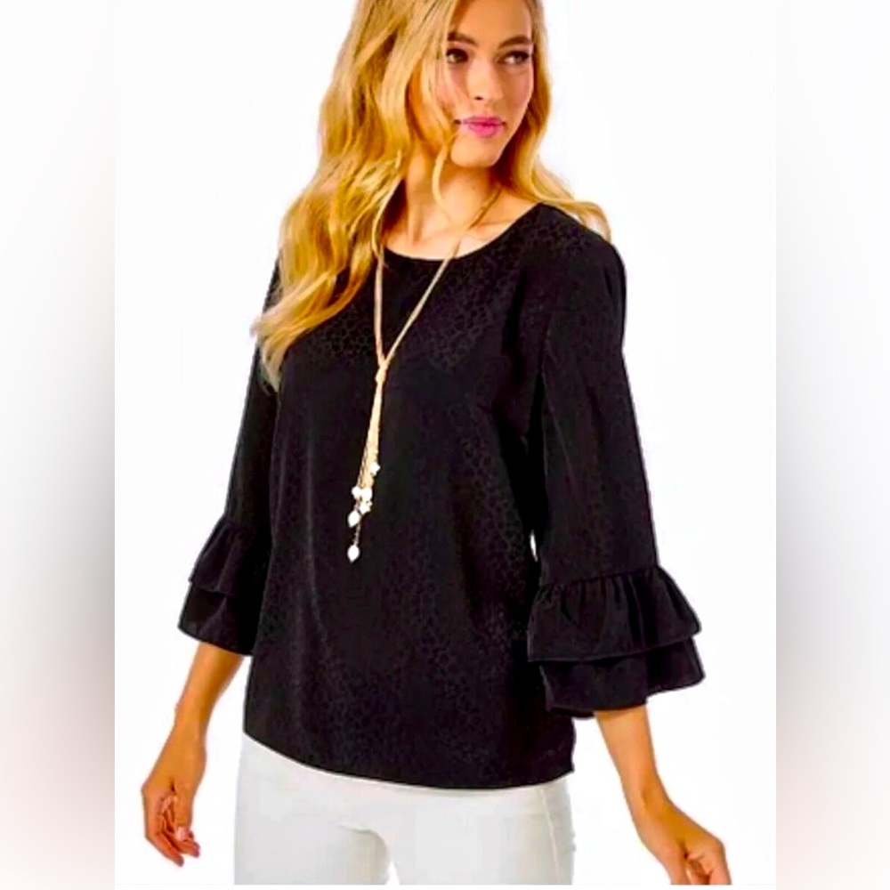 Lilly Pulitzer Christie Flounce Top XS